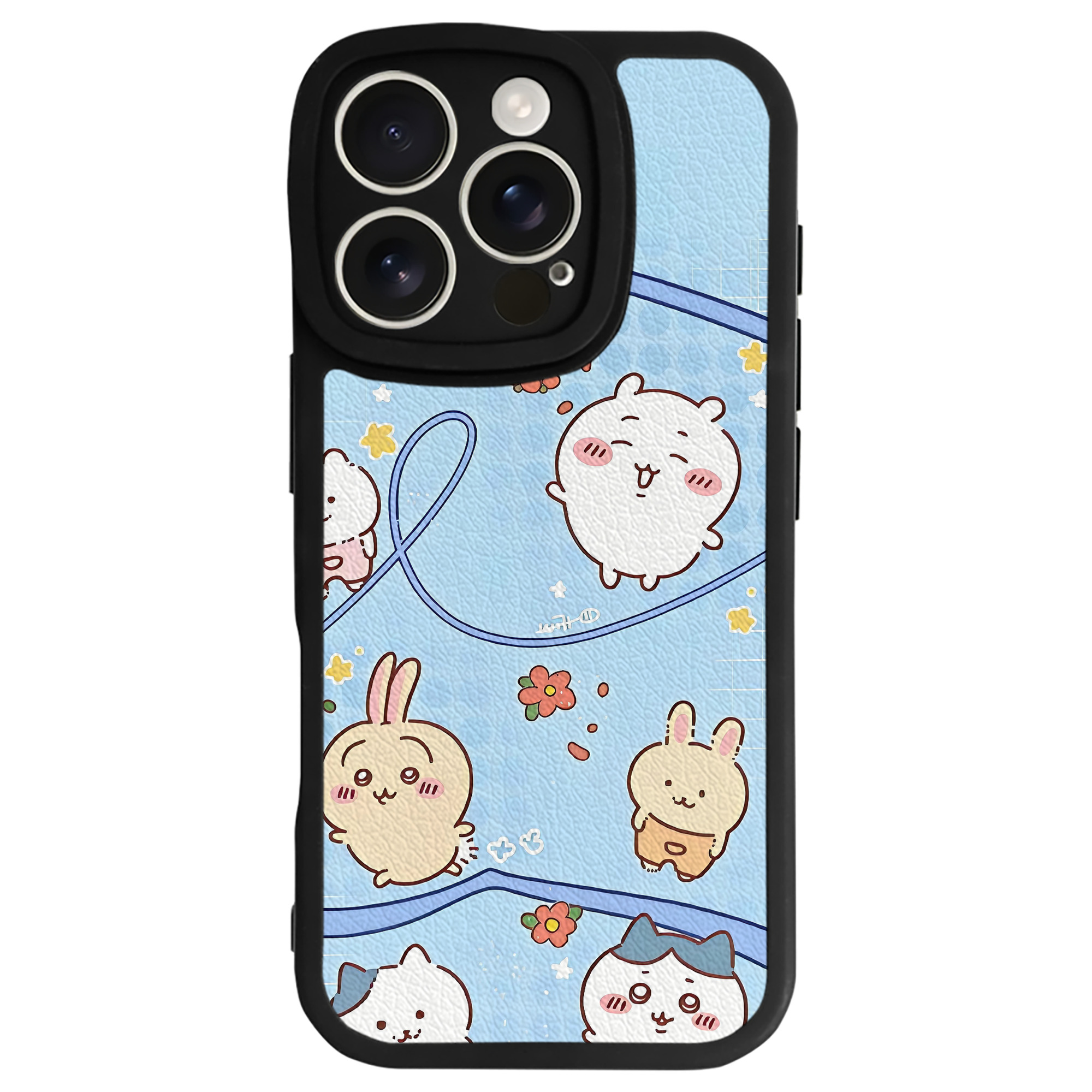 （画像用） ちいかわ Chii-kawa 【iPhone 16シリーズ対応】シリコンスマホケース（レザー調） 材質：シリコン
